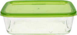 Keep N Box - bewaarbox glas - 197cl - 1970 ml - rechthoek turquoise