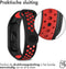 iMoshion Bandje Geschikt voor Xiaomi Mi Band 5 / 6 - iMoshion Siliconen sport band met inkliksysteem ronde drukknoop - Zwart