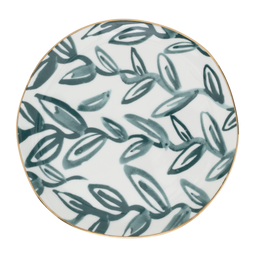 Urban Nature Culture - Good Morning - Plate met gouden rand - Aqua Ø17 cm