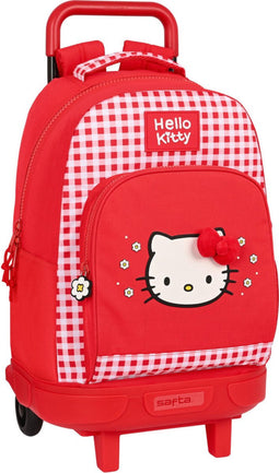Hello Kitty - Schoolrugzak Trolley - Herfstrood (33 x 45 x 22 cm)