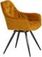 Eetkamerstoel Vince Okergeel Velvet | Le chair