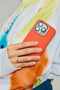 DECODED Siliconen Stacks Hoesje Geschikt voor iPhone 16 Pro Max - Premium Soft-Touch Materiaal - Antibacteriële Coating - Geschikt voor MagSafe - Tangerine Oranje