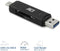 ACT AC6375 - USB-C/USB-A Kaartlezer - SD/micro SD - Zwart