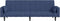 vidaXL - Slaapbank - 2-zits - met - 2 - kussens - stof - blauw