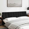 vidaXL - Hoofdbordkussen - 200 - cm - stof - zwart