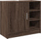 vidaXL - Wastafelkast - 63x29x55 - cm - bewerkt - hout - bruin - eikenkleurigig