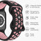 imoshion Sport⁺ bandje - Geschikt voor Apple Watch 1, 2, 3, 4, 5, 6, 7, 8, 9, 10 (42 mm), SE - 38/40/41 mm - Black & Pink - S/M