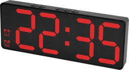 Nuvance Digitale Wekker - Digitale Klok - Dubbele Alarmfunctie - Helder LED-display