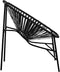 vidaXL - Tuinstoel - PE-rattan - zwart