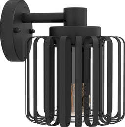 EGLO Selinus - Wandlamp Buiten - IP65 - E27 - 22 cm - Zwart