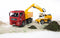 Bruder 2751 - MAN vrachtwagen - Liebherr kraan - Geel Wit Rood