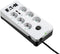 Eaton PB6UD - Beveiligde stekkerdoos - 6x Geaarde stekkers en 2x USB - Wit