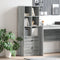 vidaXL - Hoge - Kast - Grijs - Sonoma - 45,5x34x127 - cm - Gemaakte - Hout