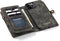 Caseme - vintage 2 in 1 portemonnee hoes - Geschikt voor iPhone 12 Pro Max - Zwart