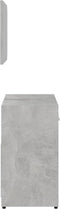 vidaXL - Badkamermeubelset - bewerkt - hout - betongrijs