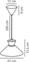 Nordlux Dial 25 - Hanglamp E27 - Scandinavisch design - Wit
