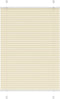 vidaXL - Plissé - rolgordijn - 100x150 - cm - stofbreedte - 99,4cm - polyester - crème