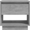 vidaXL - Nachtkastje - 45x34x44 - cm - bewerkt - hout - betongrijs