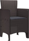 vidaXL - Tuinmeubels - met - Kussens - 2 - stuks - Bruine - Poly - Rattan