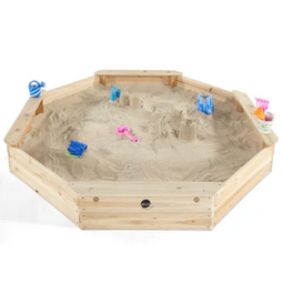 Plum Giant - Houten Zandbak - Inclusief beschermhoes en grondzeil - Naturel (528/5521)