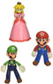 Super Mario Mushroom Kingdom speelfiguren - Set van 3 - Mario, Luigi, Peach