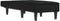 vidaXL - Chaise - longue - fluweel - zwart