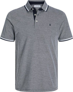 Jack & Jones Essentials Paulos Poloshirt - Korte Mouw - Blue Depths - Maat XL