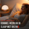 DistinQ Wake-Up Light - Wekkerradio - Dubbele wektijd Slaaphulp USB aansluiting - Houtkleurig