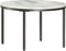 vidaXL - Salontafel - Ø65 - cm - echt - massief - marmer - wit - en - zwart