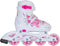 Roces Jokey 3.0 - Inline Skates - Verstelbaar 34-37 - Wit Roze
