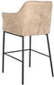 Kruk DKD Home Decor Zwart Beige Metaal 59 x 60 x 107 cm
