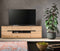 Furnilux Canu Lowboard - TV meubel - Praktische indeling - Bruin - 44x184x55cm