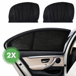 Travelhawk Zonnescherm Auto Baby - UV Bescherming - Zwart (2 stuks)
