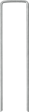 vidaXL - Grondharingen - 25 - st - U-vormig - 15x3,5 - cm - gegalvaniseerd - staal