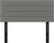 vidaXL - Hoofdbord - 100x5x78/88 - cm - stof - donkergrijs