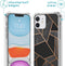 iMoshion Hoesje Geschikt voor iPhone 12 Mini Hoesje Met Koord - iMoshion Design Hoesje met Koord - Zwart / Meerkleurig / Goud / Black Graphic