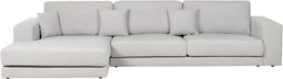 LOFOTEN - Hoekbank 4-zits - Lichtgrijs - Rechtszijdig - Polyester