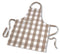 KOOK Schort Ruit - Beige - 70x90 cm
