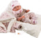Llorens full body babypop meisje Nica met kleding kussen en speen 40 cm