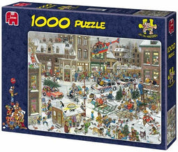 Jan van Haasteren Kerstmis - Puzzel 1000 stukjes - Chaotisch kersttafereel