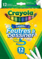 Crayola Supertips - Viltstiften - 12 Wasbare Viltstiften - Multi (12 stuks)