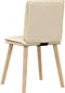vidaXL - Eetkamerstoelen - 2 - st - stof - crèmekleurig