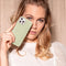 Selencia Hoesje Geschikt voor Samsung Galaxy S21 Hoesje - Selencia Gaia Slang Backcover - Groen