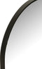 J-Line spiegel Ovaal - glas/metaal - zwart