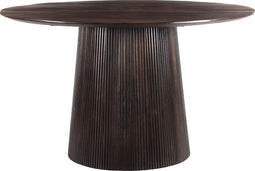 Livingfurn - Eetkamertafel Salvator Walnut 130cm - Mangohout