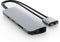Hyper HD392 - USB-C dockingstation - Geïntegreerde kaartlezer - Grijs