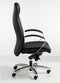 Ergonomische directiestoel Zwart leatherlook met multifunctionele wielen