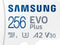 Samsung EVO Plus (2021) - Micro SDXC Kaart 256 GB - 130 MB/s - Inclusief SD Adapter
