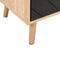 BRISTOW - Dressoir - Lichtbruin/Zwart - Hout