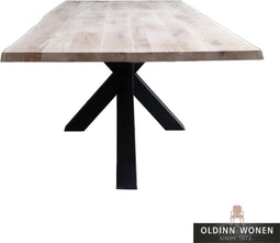 Old Inn - Boomstamtafel Eiken 280x100cm met Spinpoot
